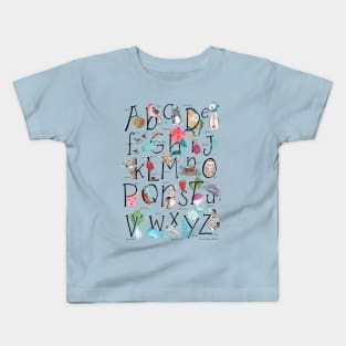 Animal kids ABC alphabet Kids T-Shirt